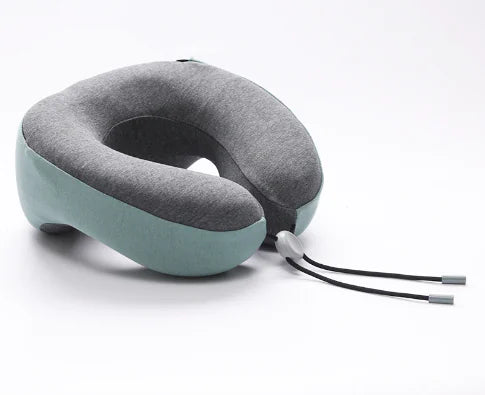 Slow Rebound Memory Foam U-Shaped Pillow – Neck & Head Support Cushion for Home & Travel.