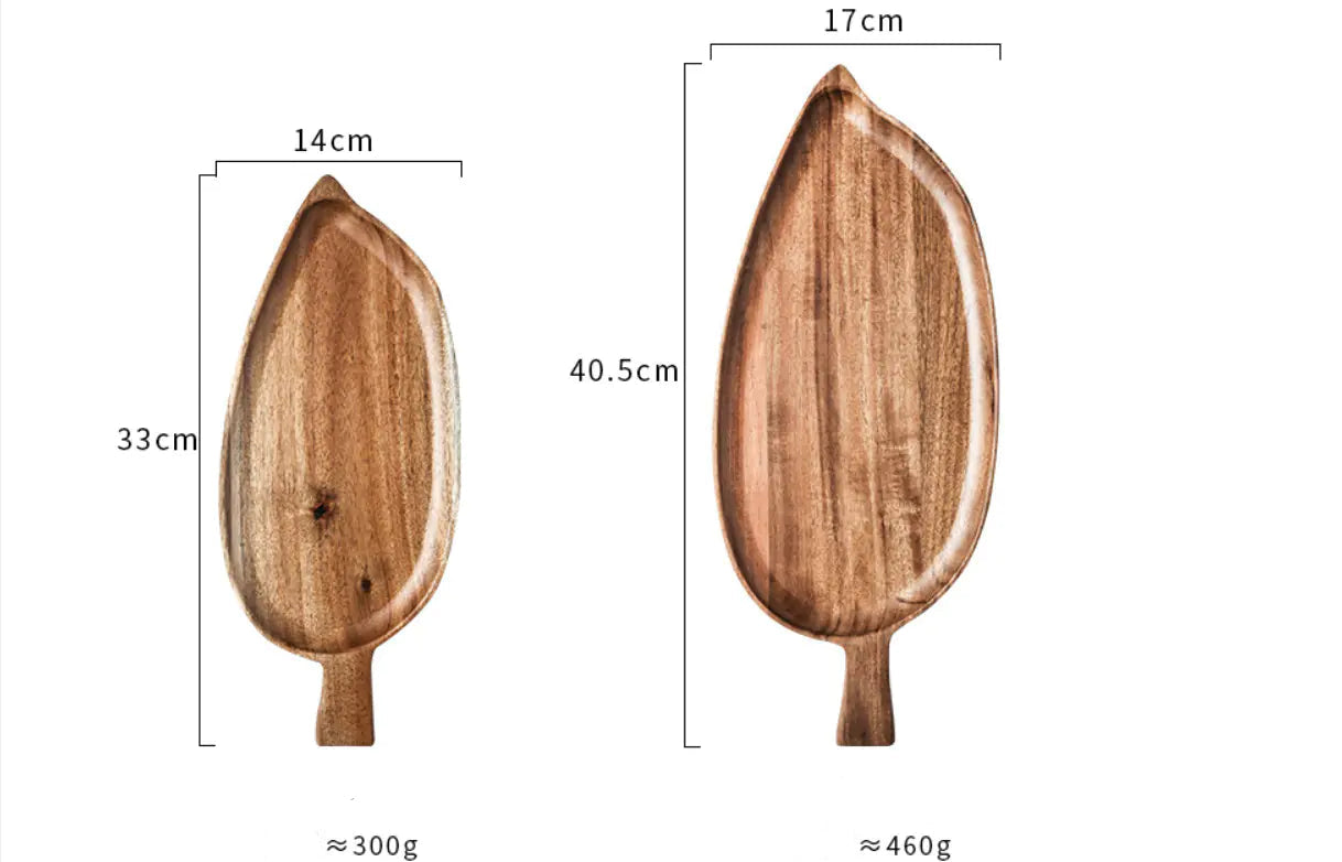 Two wooden spoons with measurements and weight labels on a white background