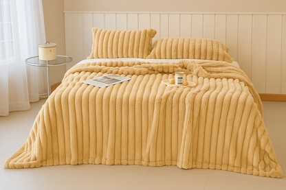 Faux Rabbit Fur Velvet Blanket