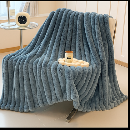 Faux Rabbit Fur Velvet Blanket