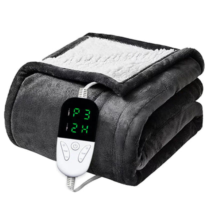 Heated Electric Blanket – Ultra-Soft Comfort with 10 Heat Settings & Auto Shut-Off
