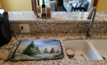 Christmas Dish Drying Mat – Absorbent, Non-Slip & Stylish Counter Protector