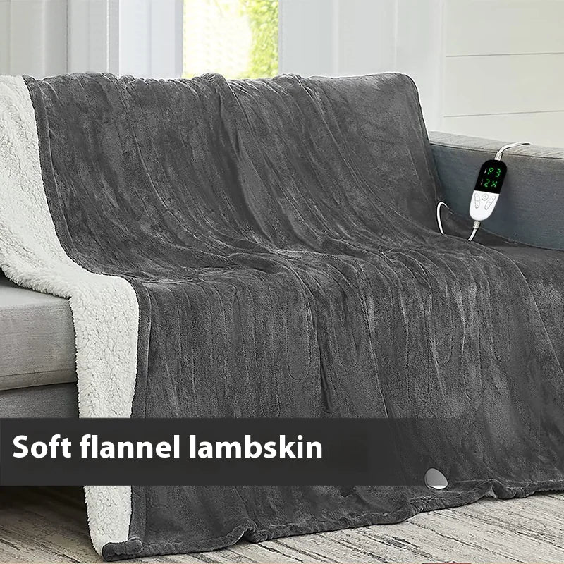 Heated Electric Blanket – Ultra-Soft Comfort with 10 Heat Settings & Auto Shut-Off