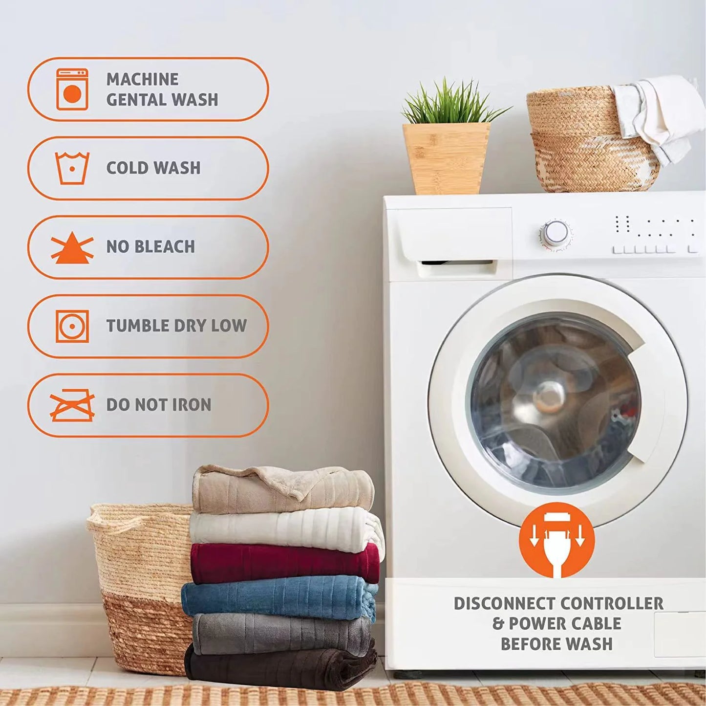 Heated Electric Blanket – Ultra-Soft Comfort with 10 Heat Settings & Auto Shut-Off