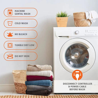 Heated Electric Blanket – Ultra-Soft Comfort with 10 Heat Settings & Auto Shut-Off